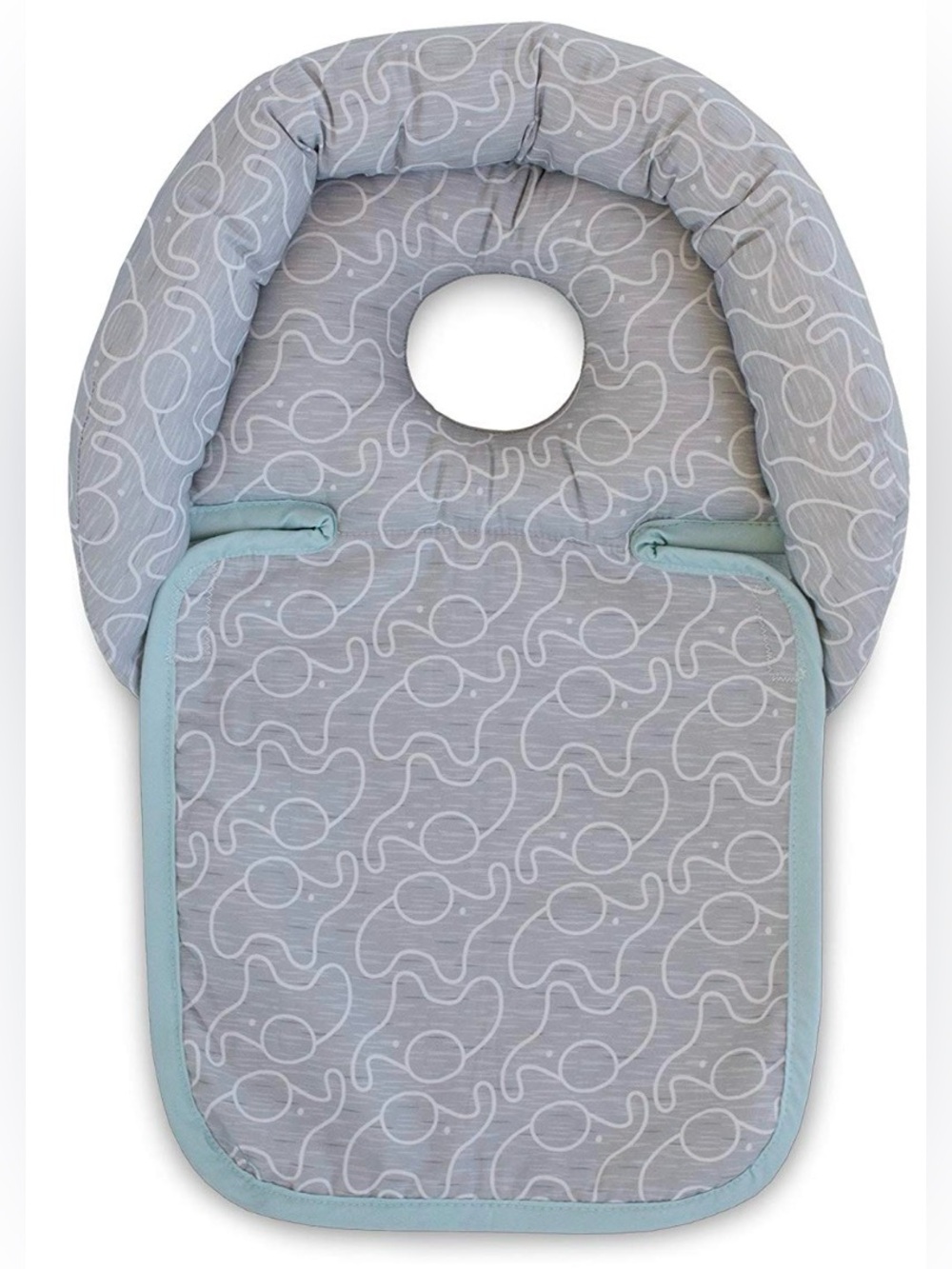 Boppy Grey and Light Blue Infant Head Support Pillow - Elephant 🐘